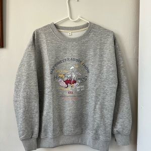 Women fun creative oversized sweatshirt size medium
